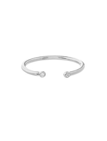 Diamond-Tipped Open Wire Ring