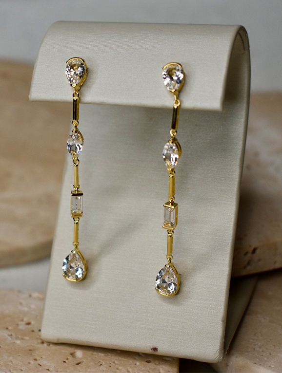 Miranda Mixed Shape Drop Earrings - The Parks Collection